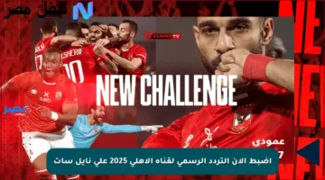 اضبط الآن التردد الرسمي لقناة الأهلي 2025 على نايل سات